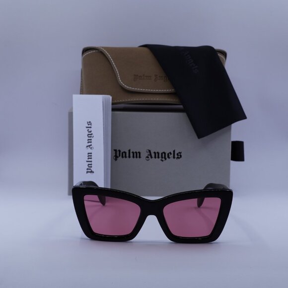 Palm Angels PERI091 ROSEVILLE 1021 Cat Eye Sunglasses - Black/Peach main image 4